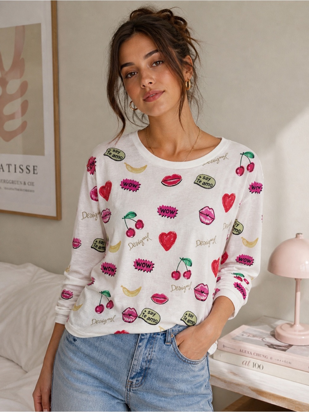 desigual pakaian jadi wanita sweater sweatshirt M